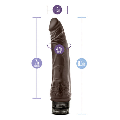 Dr. Skin - Cock Vibe 7 - 8.5 Inch Vibrating Cock - Chocolate