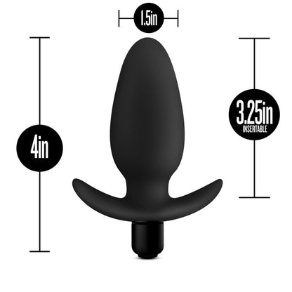 Anal Adventures Platinum - Silicone Saddle Plug - Black