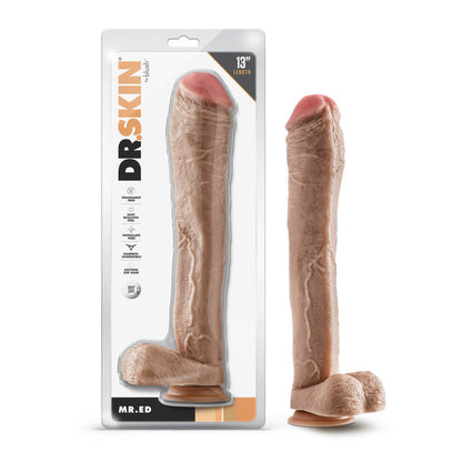 Dr. Skin - Mr. Ed - 13 Inch Dildo with Balls - Beige