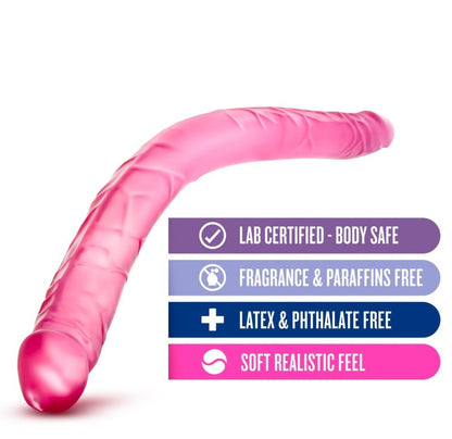 B Yours - 16" Double Dildo - Pink