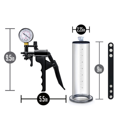 Performance - VX8 Premium Penis Pump System With Silicone Cock Strap - Clear